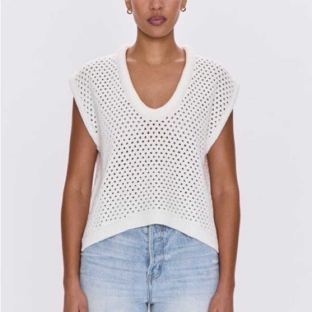 Pistola Beck Knit Top- Le Blanc
